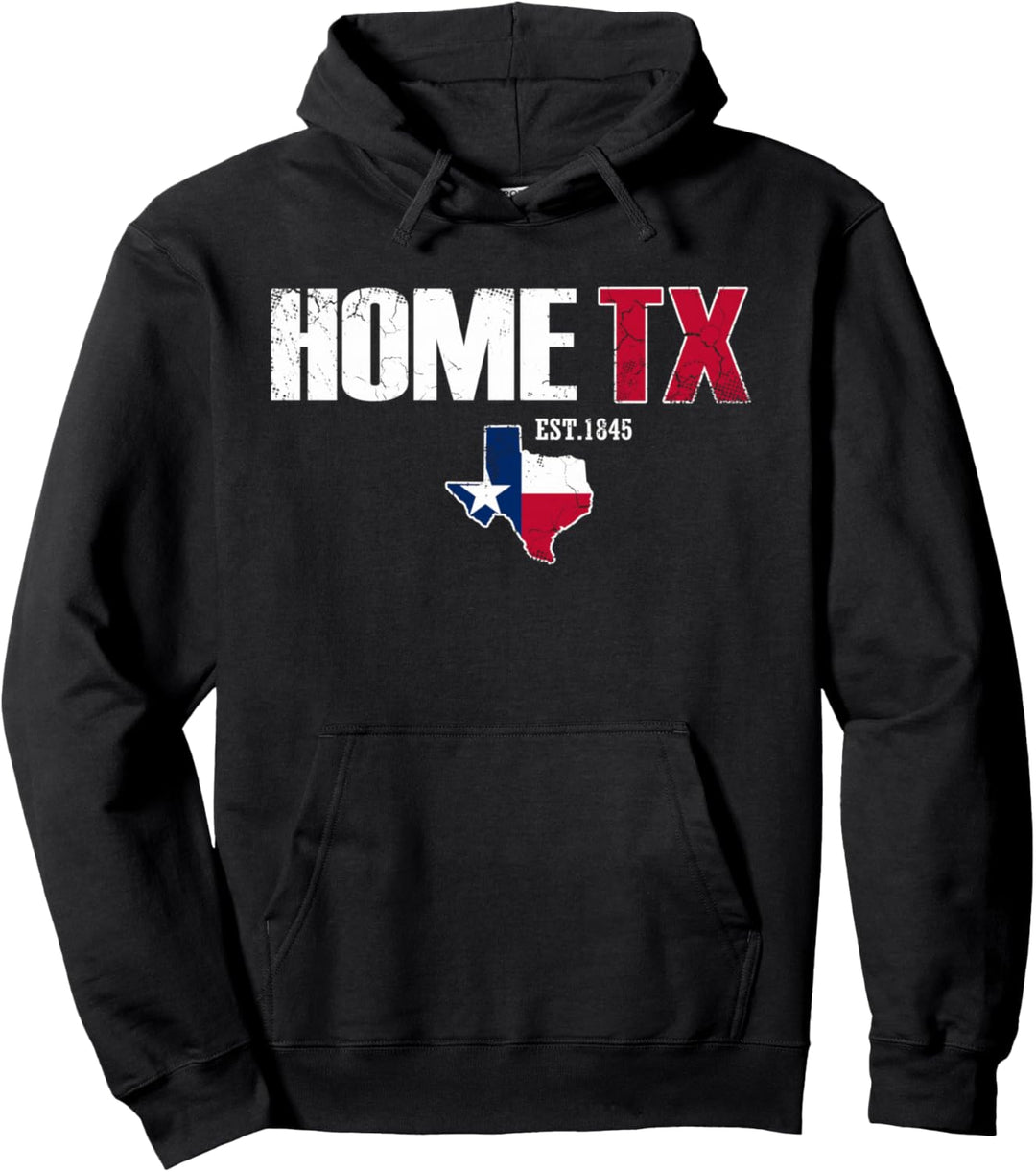 Texanische Flagge für Herren, Damen, Kinder Pullover Hoodie