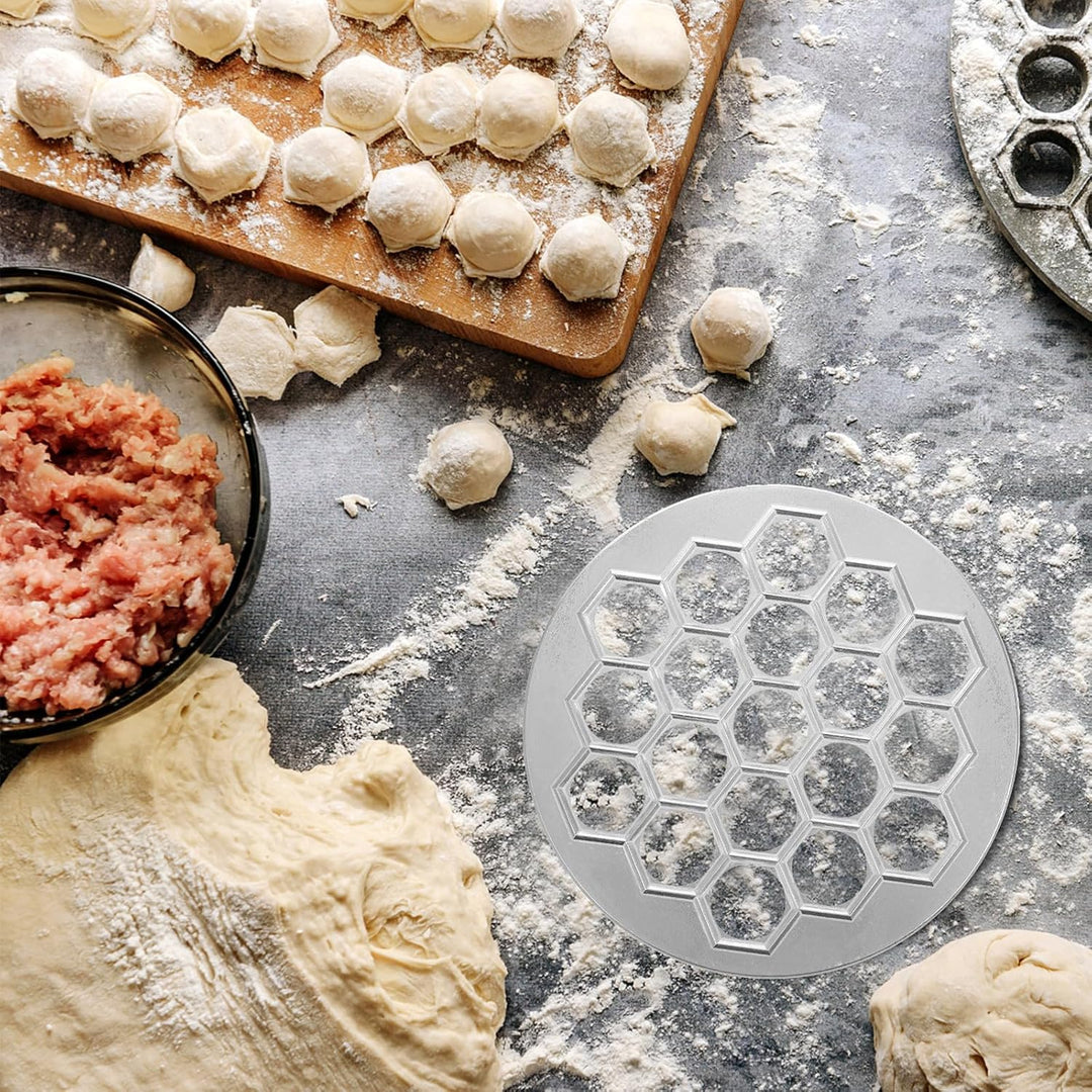 GARVALON Dumpling Maker Haushaltsform Grosse Knödelmaschine Pelmeni Teigtaschenformer aus Küchenhelf