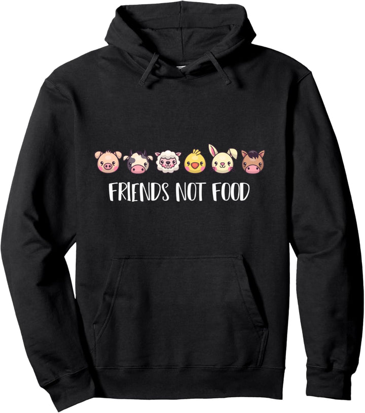 Vegan Friends Not Food Geschenk Tierrechte Veggie Food Trend Pullover Hoodie