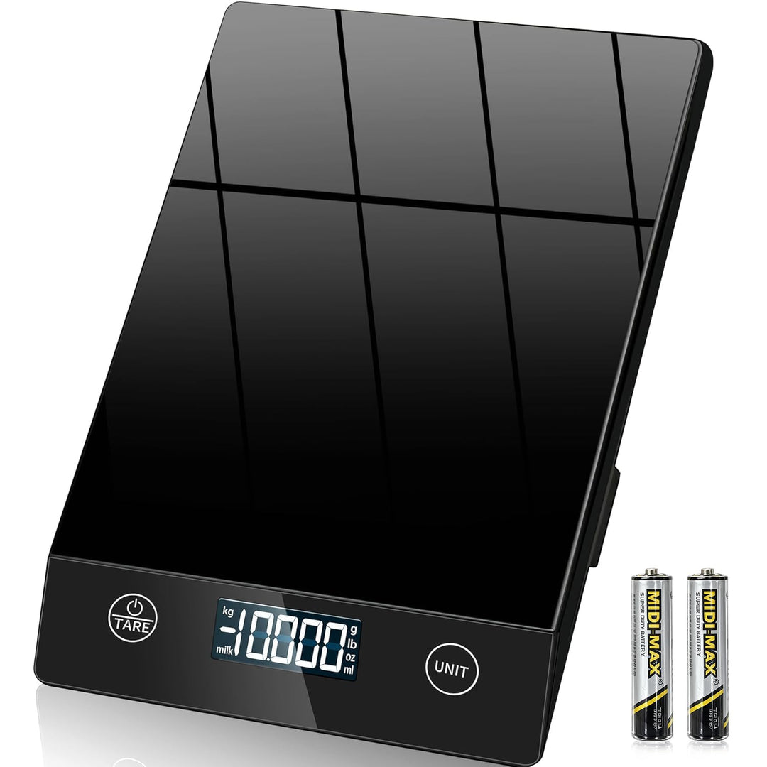Küchenwaage Digital,Küchenwaage Geneigtes Display,Waage Küchenwaage 10KG,Hochpräzise 1g Digitale Küc