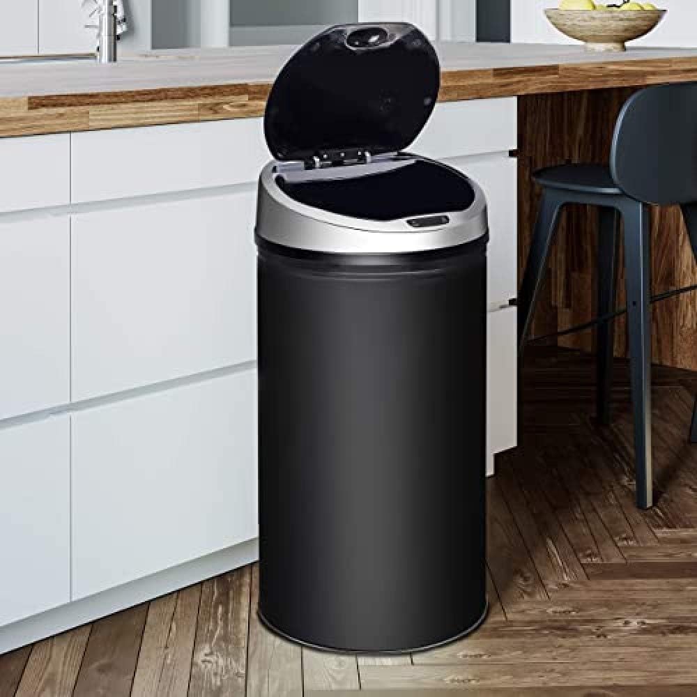 Ribelli Edelstahl Mülleimer 30 Liter - Abfalleimer mit Sensor - automatisches Öffnen und Schliessen