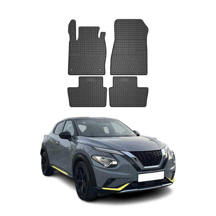Fussmatten Automatten kompatibel mit Nissan Juke II 2019-2023 OMAC Antirutsch Gummimatten 3D Schwarz