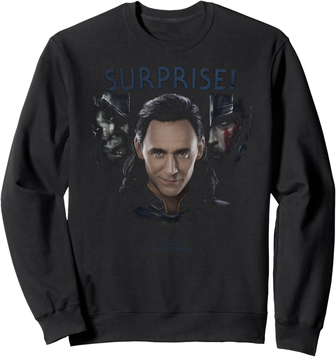 Marvel Thor: Ragnarok Loki Surprise Dark Portrait Sweatshirt