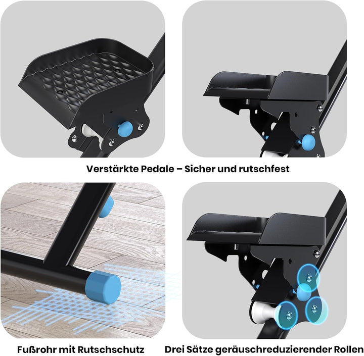 Mdeam Stair Stepper für Zuhause, Vertikaler Stepper mit Erweitertem Schrittbereich, Klappbarer Trepp