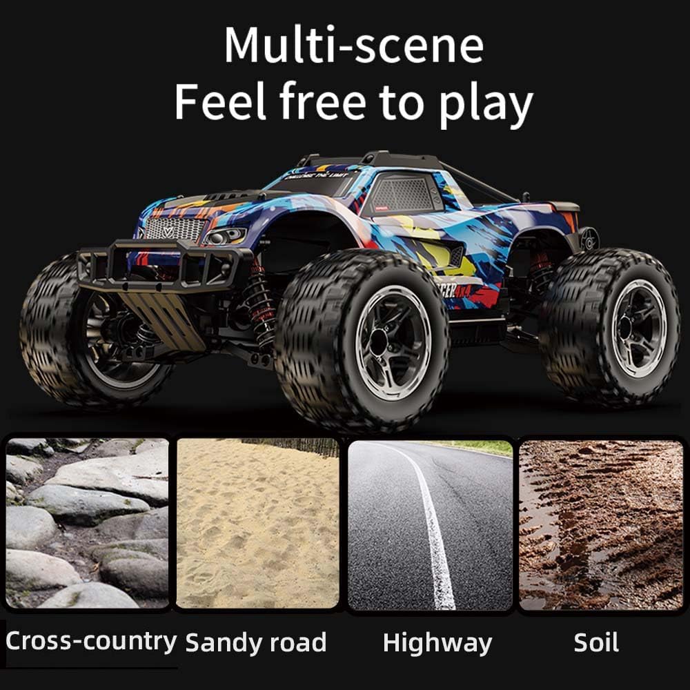 X-Verse KF10 1:10 Ferngesteuertes Auto für Erwachsene, 4WD 60KM/H Wasserdichtes RC Auto mit 3S Bürst