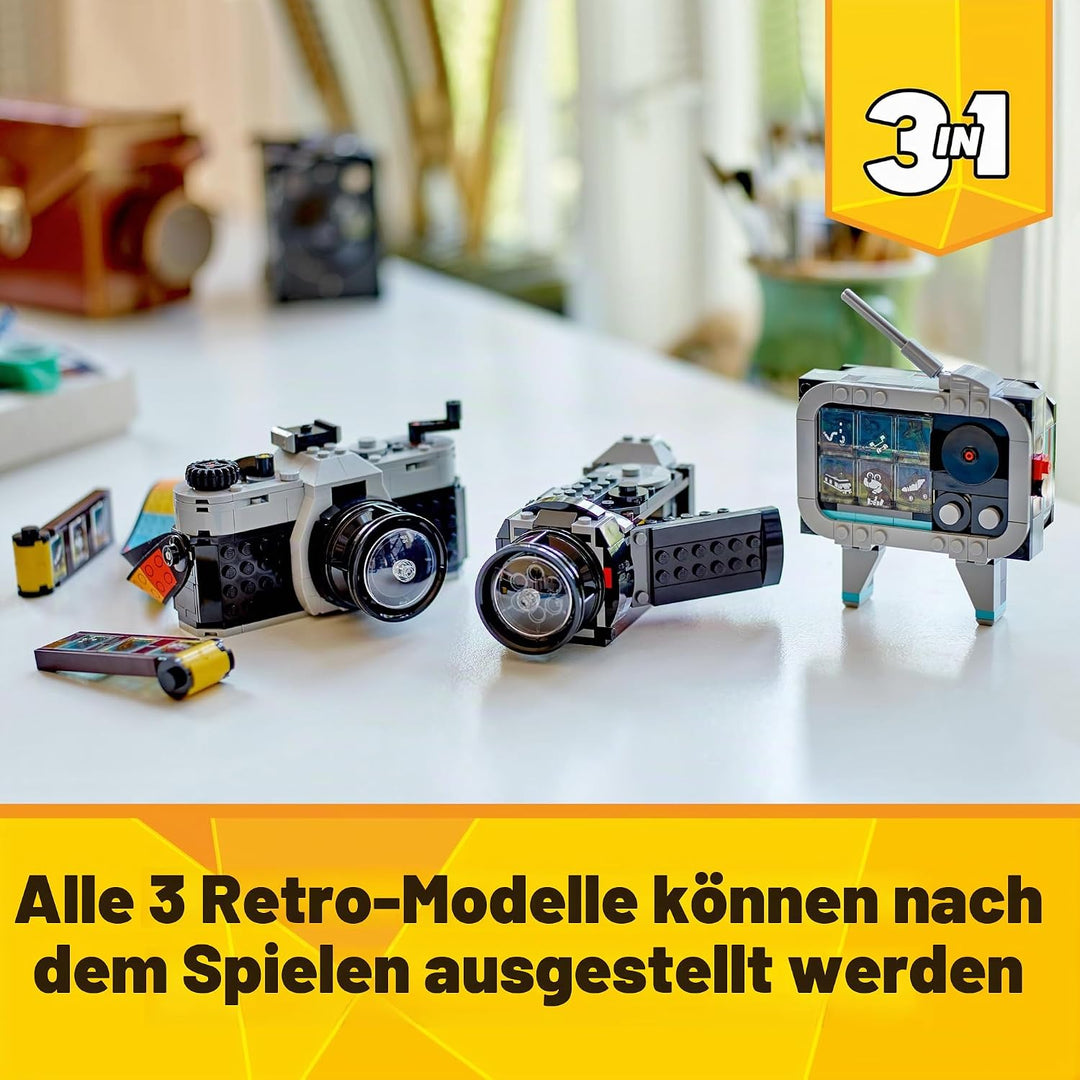 LEGO Creator 3in1 Rollschuh Spielzeug für Mädchen und Jungen &amp; Creator 3in1 Retro Kamera Spielzeug m