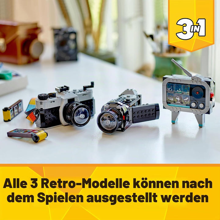 LEGO Creator 3in1 Rollschuh Spielzeug für Mädchen und Jungen &amp; Creator 3in1 Retro Kamera Spielzeug m