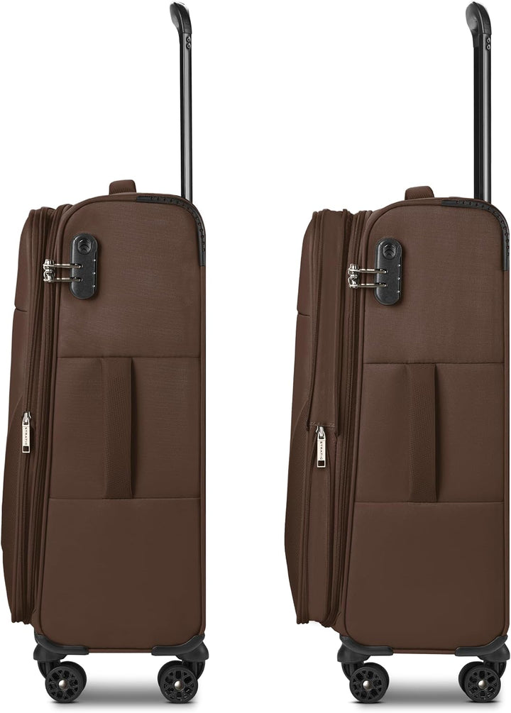 Stratic Check-in Koffer für Damen und Herren | mittelgrosser Trolley 42 x 26 x 65 cm aus hochwertige