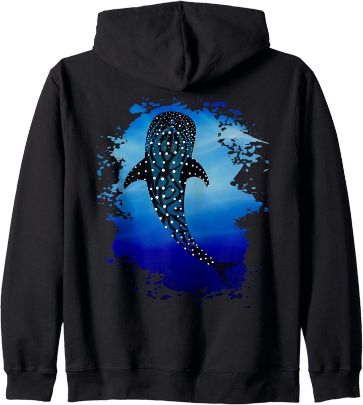 Walhai im Meer Design Kapuzenjacke