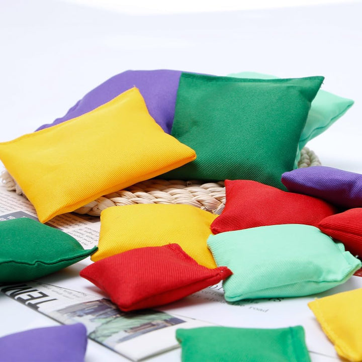 15 Stück Cornhole Werfen Bohnensäcke Set Bunt kreativeKraft Cornhole Säckchen Bean Bags wurfspiele b
