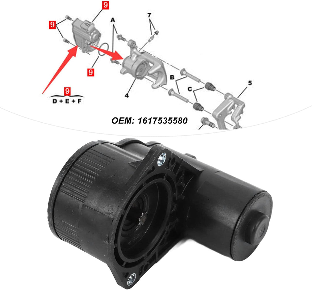 Auto Bremssattel Motor, Auto Hinterer Bremssattel Stellmotor Feststellbremssattel Motor 1617535580 E