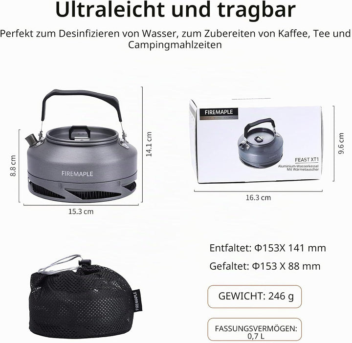 Fire-Maple FMC-XT1 Schwarz Xt1(0.7l) - Schwarz, Xt1(0.7l) - Schwarz