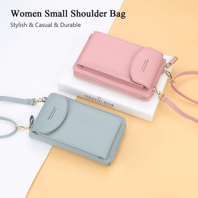 FANDARE Umhängetasche Damen Schultertaschen Geldbörse Leichte Handy-Brieftasche Crossbody Bag für Mä