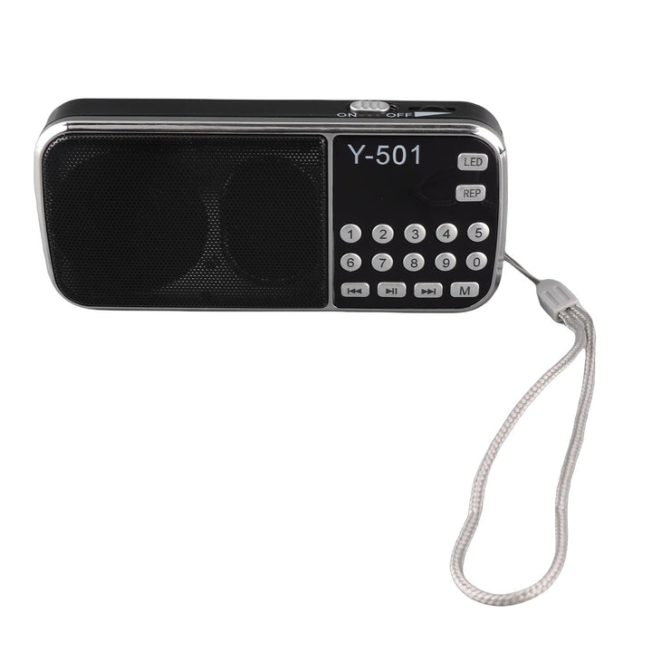 VBESTLIFE -Radio mit LED-Taschenlampe-Funktion, MP3-U-Scheibe des Musik-Spieler-FM TF