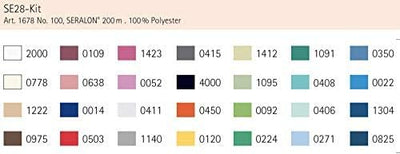 Mettler SERALON 28er Kit Nähgarn Set: Universal Garn zum Nähen oder Sticken, Nähgarn für Nähmaschine