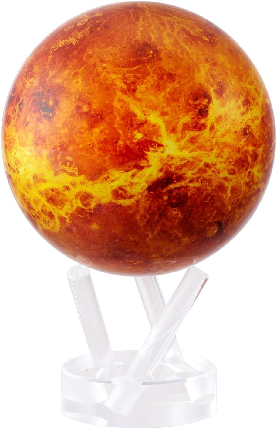 MOVA Globus Weltraumserie Venus 4.5" mit Sockel, solarbetriebener rotierender Globus, einzigartiges
