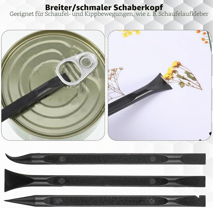 12 Stück Kunststoff Schaber Mehrzweck Plastik Schaber Werkzeug Set Modellbau Werkzeug Kunststoffscha