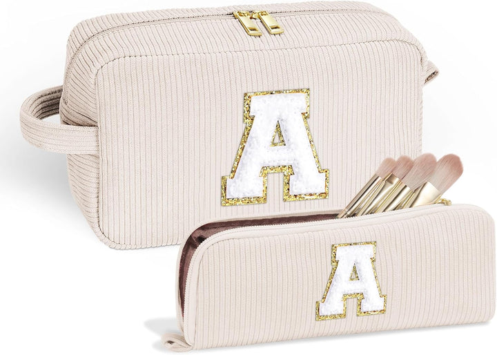 Parima Personalisiert Geschenke für Frauen - Cord Reise Kosmetiktasche Klein Make Up Tasche Organize