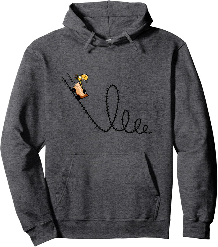 Giraffe fährt Achterbahn Design für Freizeitpark Fans Pullover Hoodie