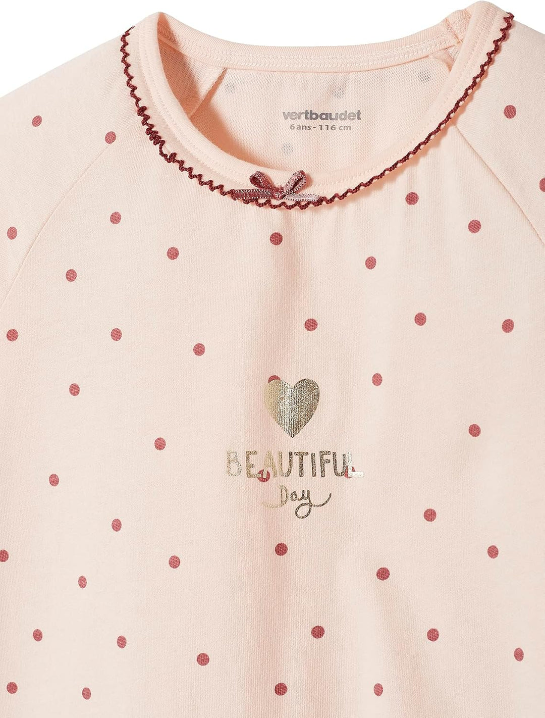 Vertbaudet VERTBAUDET2er-Pack Mädchen Nachthemden mit Leggings, Blumen Pack Rosa/Blau 2 Jahre, Pack