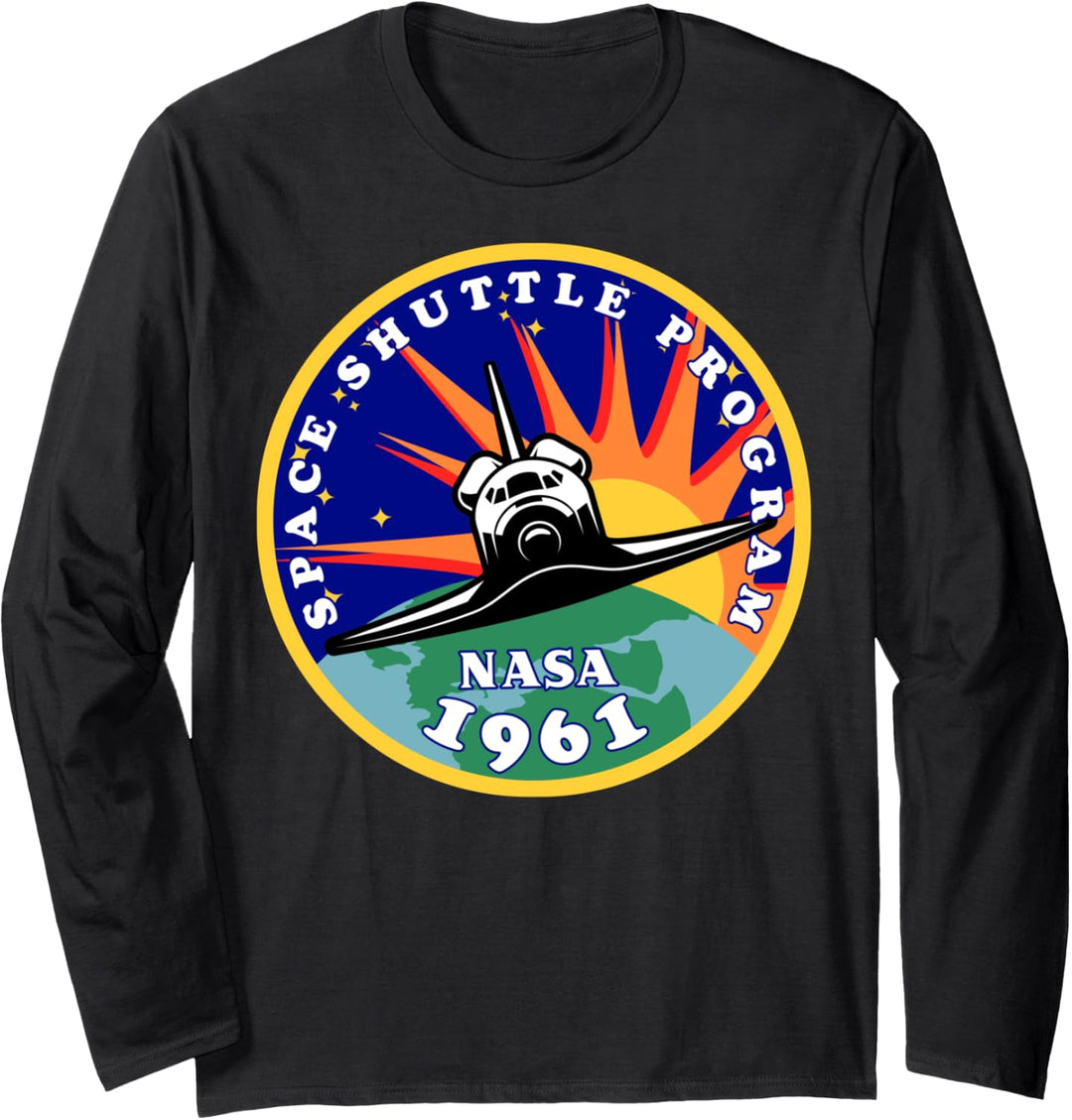 NASA Space Shuttle Sunset 1961 Poster Langarmshirt