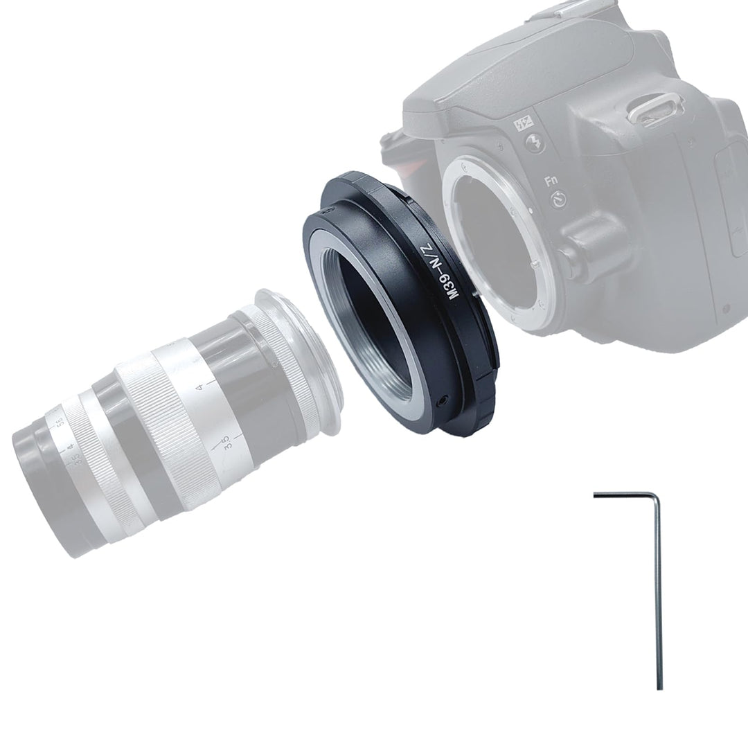 M39-Niko Z Objektivadapter Adapterring,für Leica L39 M39 39mm Objektiv Kompatibel für Nikon Z 7 und