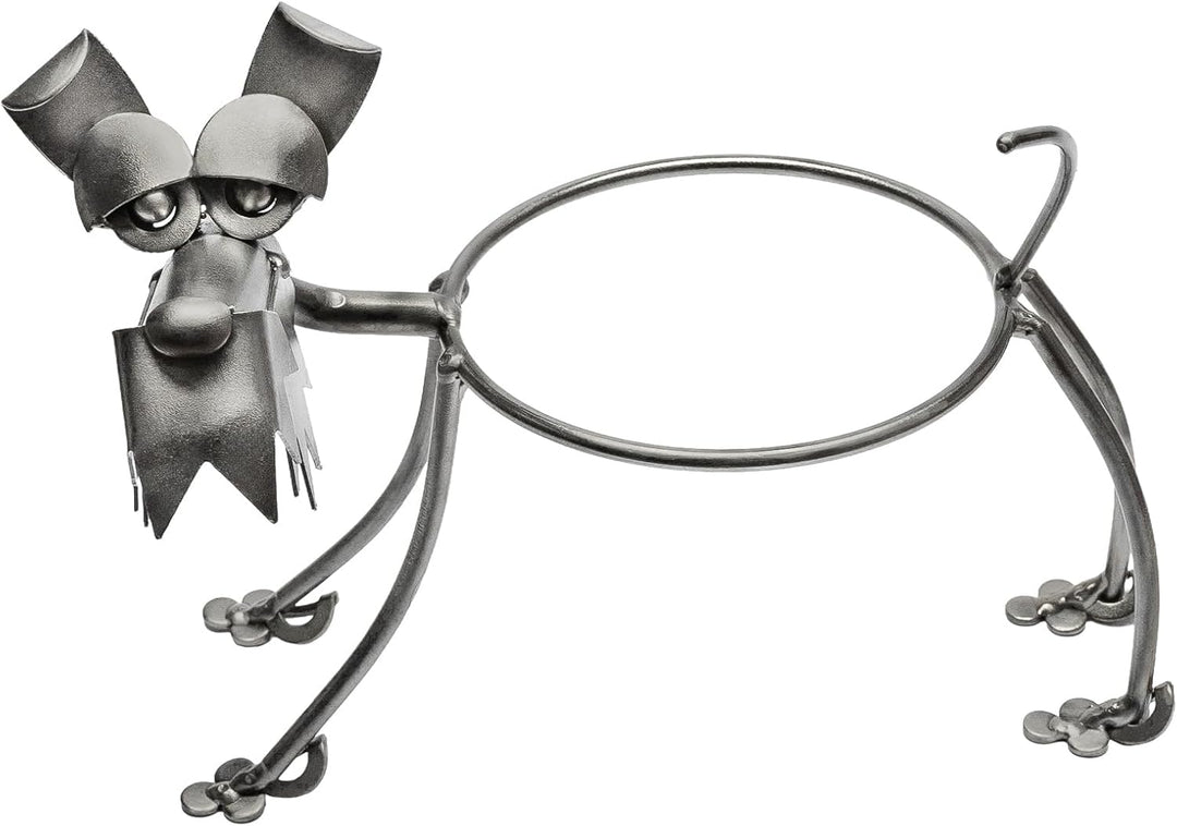 STEEMO Metall-Art Design Hund Blumentopfhalter