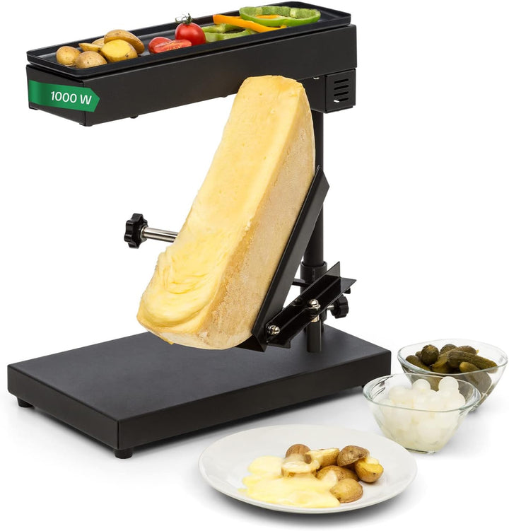 Klarstein Appenzell Peak - Raclette mit Grill, Käseschmelzer, traditionelles Käseschmelzen, Käse-Rac