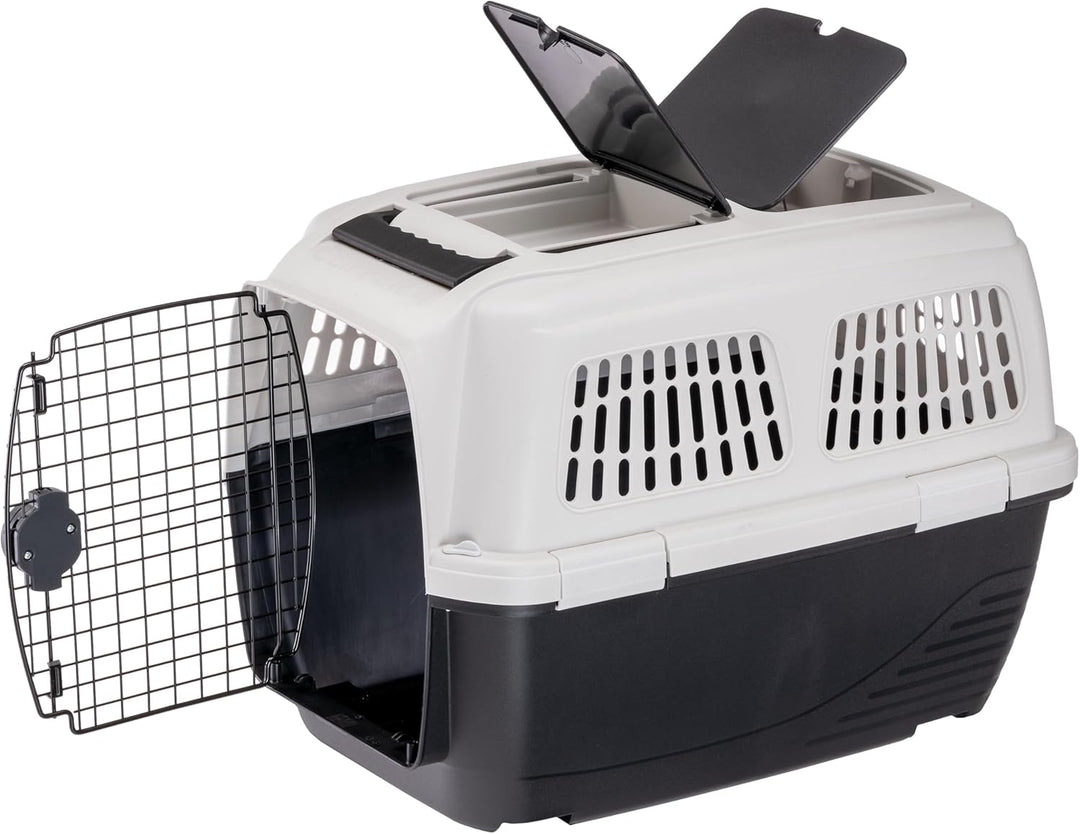 Ferplast Hundetransportbox CLIPPER PLUS, IATA-geeignet, Mittlere Hundetransportbox bis 20 kg, Sicher