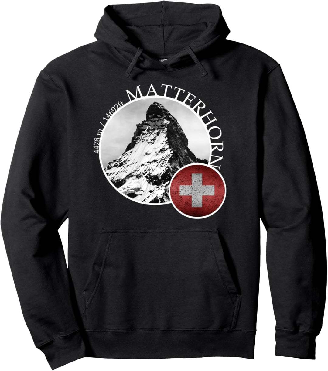 Matterhorn Zermatt Schweiz Alpen Pullover Hoodie