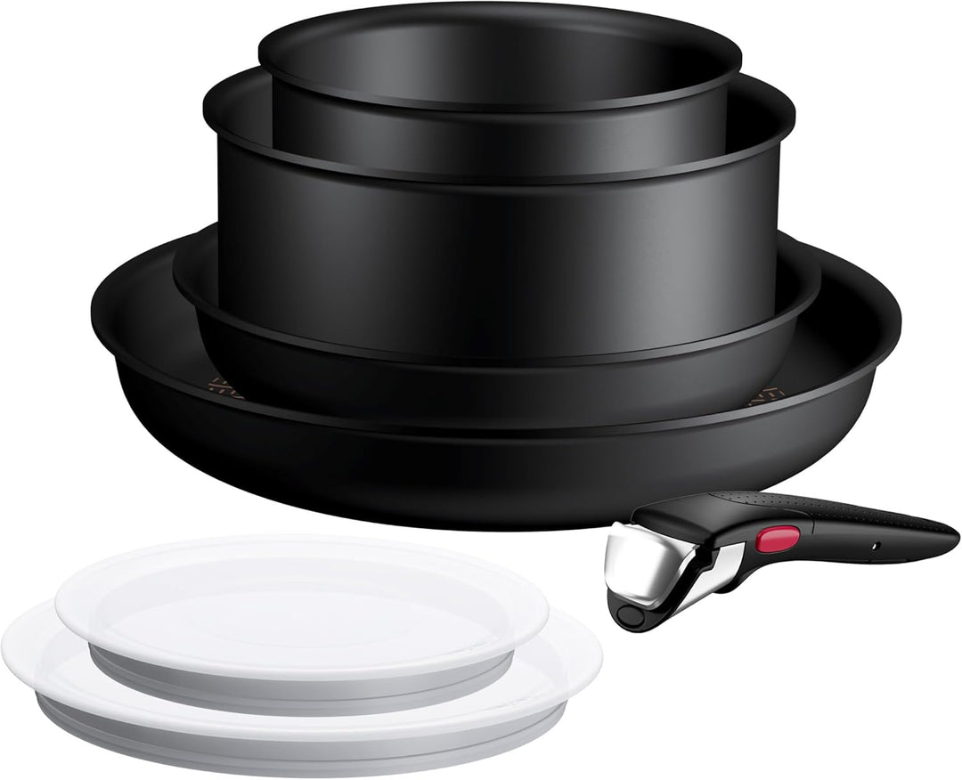 Tefal Ingenio Explore On 7-tlg. Kochgeschirr-Set, Fusion Core Antihaftversiegelung, stapelbar, platz