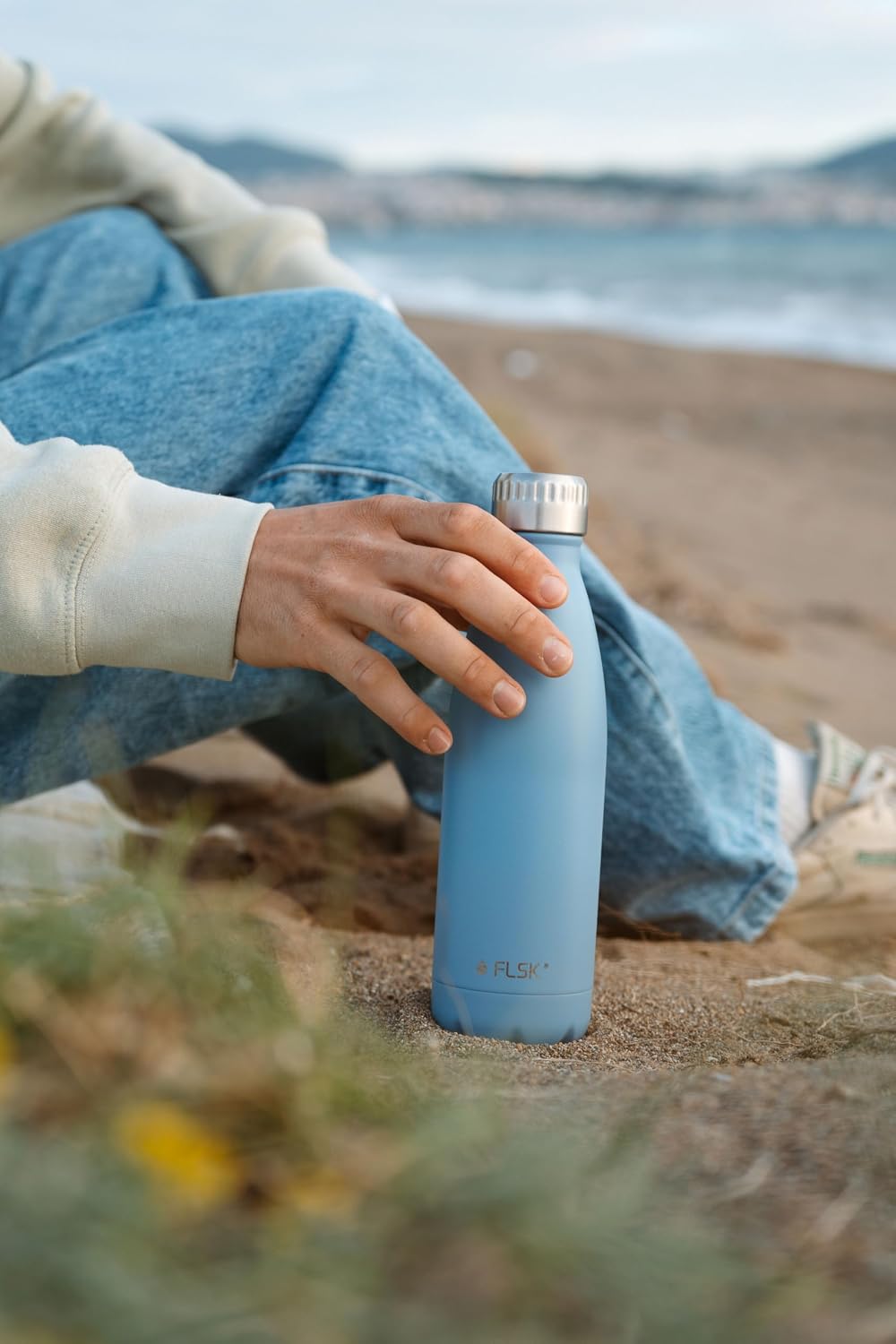 FLSK Trinkflasche – Premium Edelstahl Thermosflasche – 100% auslaufsicher &amp; kohlensäuregeeignet – hä
