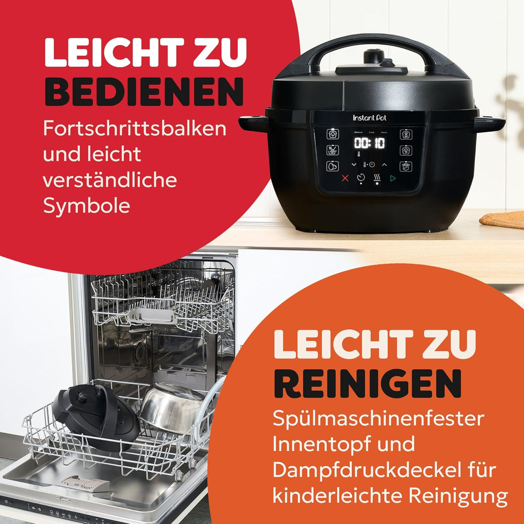 Instant Pot Multikocher, 3.8L 7-in-1 Smart Cooker - Schnellkochtopf, Schongarer, Reiskocher, Sautier