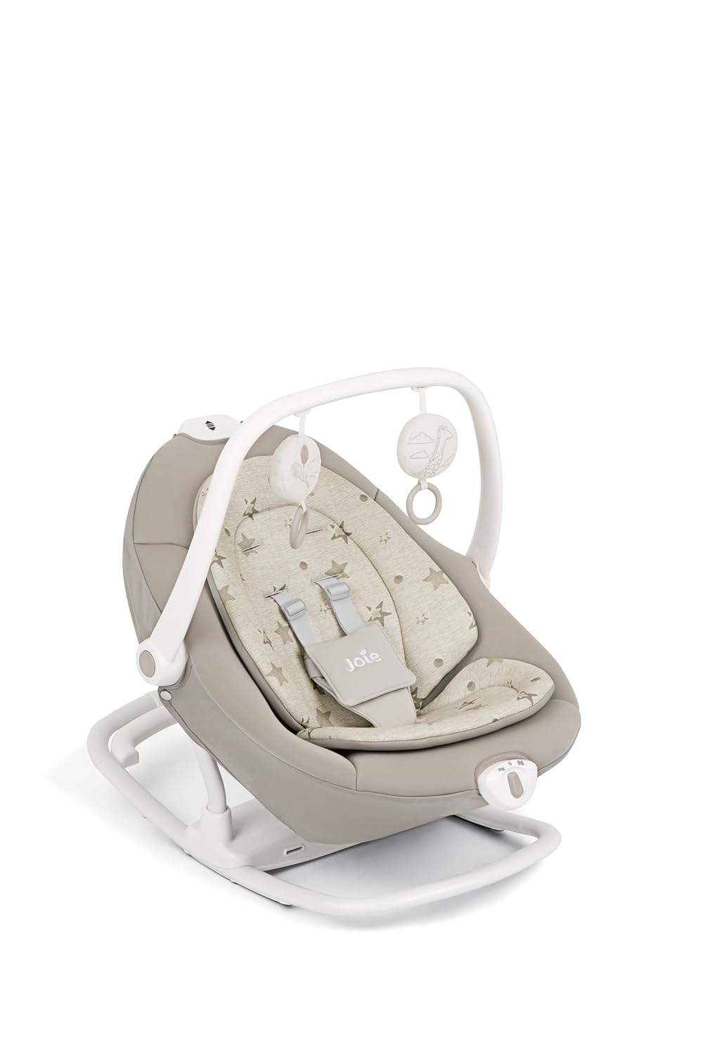 Joie sansa™ 2in1 Babywippe – Abnehmbarer Sitz mit Multi-Motion-Schaukelfunktion, 3 Liegepositionen,