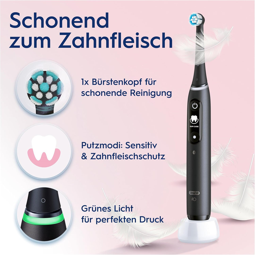 Oral-B iO Series 6 Plus Edition Doppelpack Elektrische Zahnbürste/Electric Toothbrush, PLUS 4 Aufste