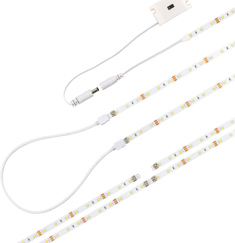 SEBSON LED Unterbauleuchte 2m - berührungslos dimmbar - Sensor und Schalter - LED Strip Schrankleuch