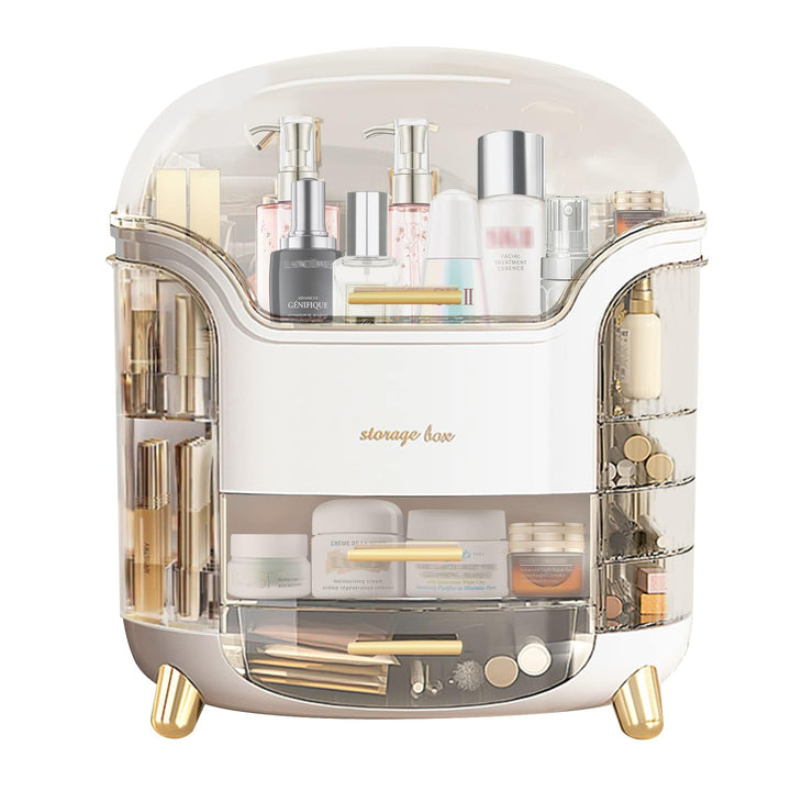 Make Up Aufbewahrung Cosmetic Organizer Kosmetik Schminktisch mit Deckel Schubladen Grosse Kapazität