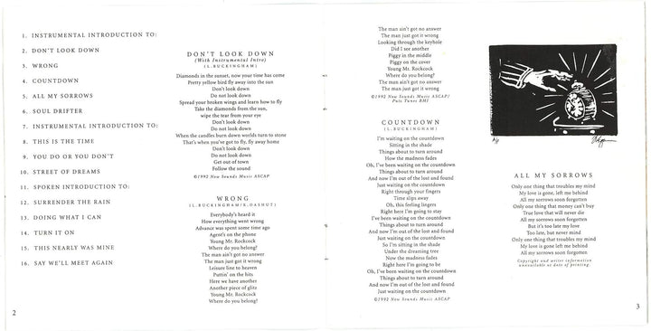 Out of the Cradle, Audio-CD