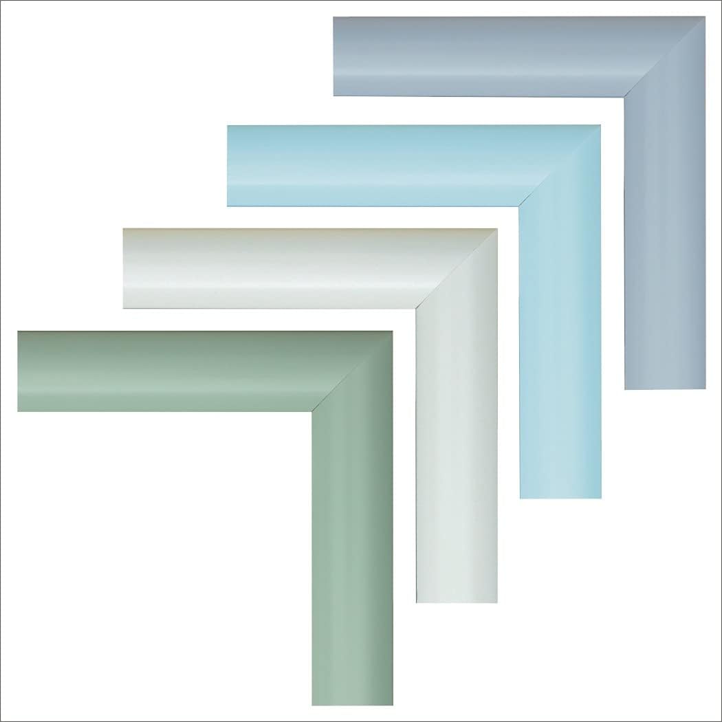 Triptychon Bilderrahmen, Grösse 50x80cm / 80x50cm Farbe Türkis Blau, ideal für Malen nach Zahlen Tri