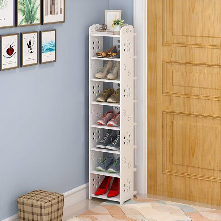 Dripex Schuhregal Standregal 8 Ablagen Schuhablage Schuhständer Schuhschrank multifunktional Standre