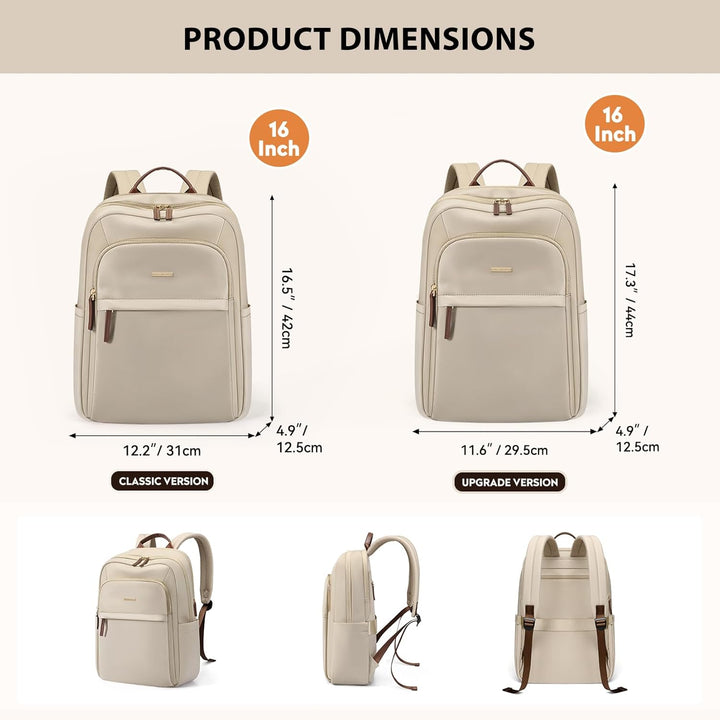 Rucksack Damen Herren, Laptop Schulrucksack,Women Travel Backpack Elegant für Uni Reise Büro, Tagesr