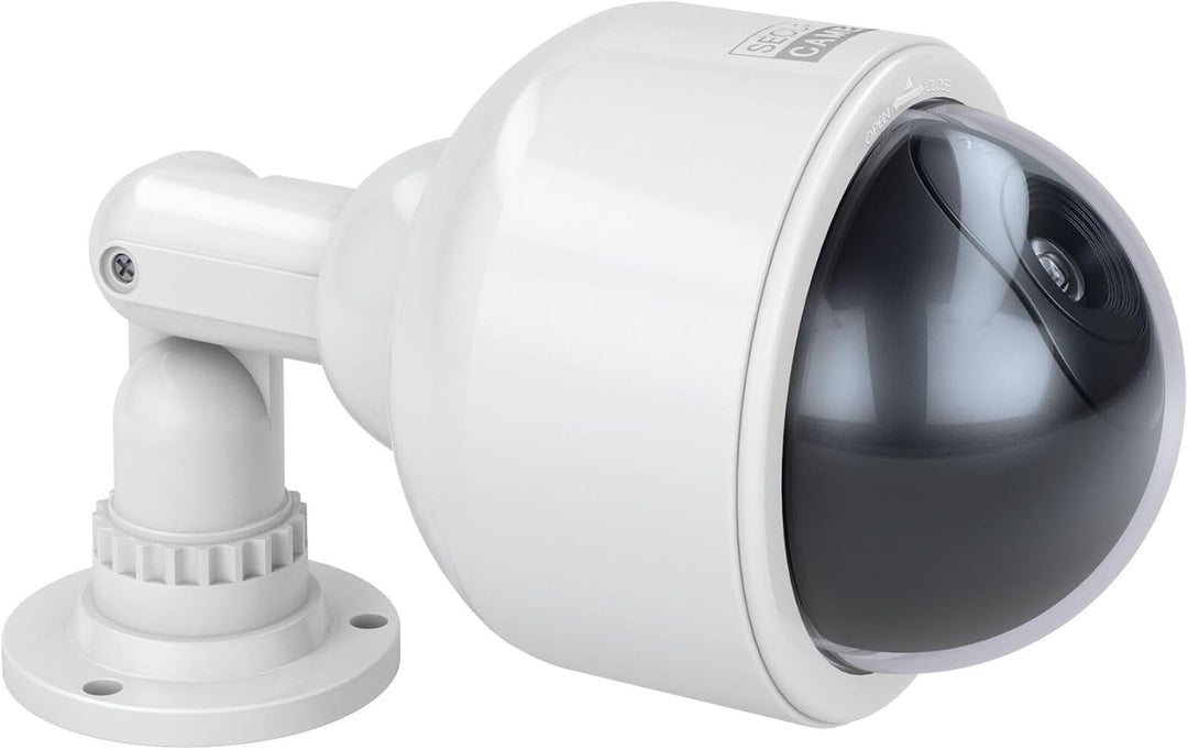 BASI | 3er Set Dome Kamera-Attrappe mit blinkendem LED-Licht | Dummy Kamera | Überwachungskamera für