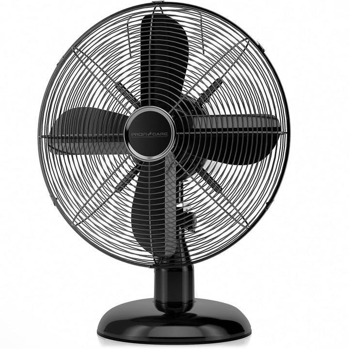 ProfiCare Ventilator mit Schwenkfunktion | Ventilator leise 3 Stufen | Ø 30 cm | Tischventilator 35W