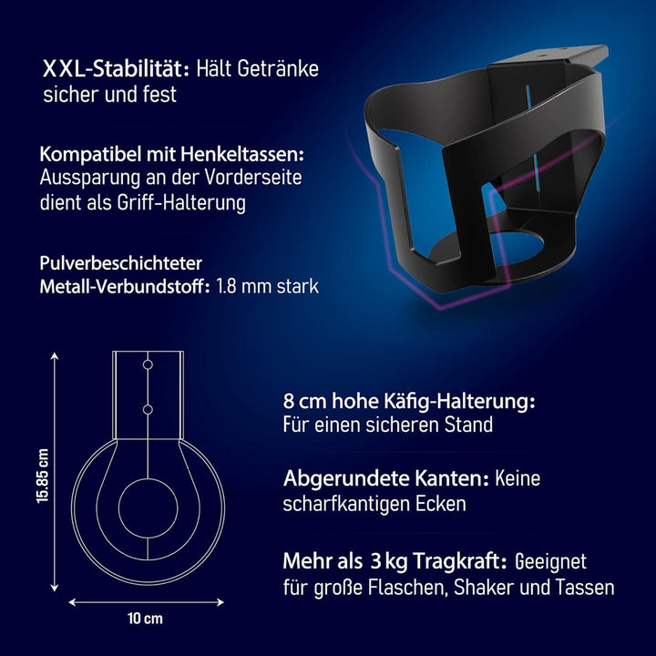 Ultimate Setup Getränkehalter Schreibtisch, Becherhalter Schreibtisch, Flaschenhalter Tisch, Getränk