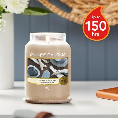 Yankee Candle Duftkerze im Glas (gross) | Seaside Woods | Brenndauer bis zu 150 Stunden