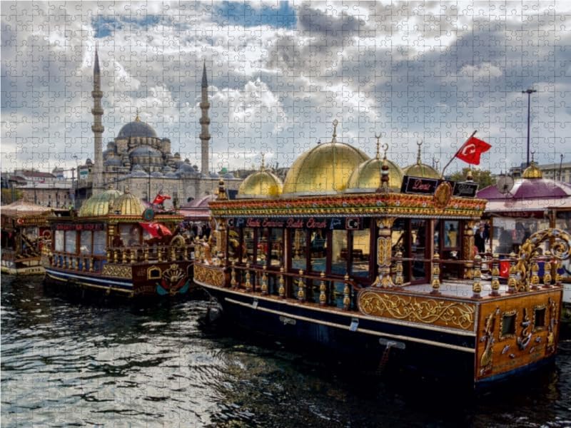 CALVENDO Puzzle Hafen in Istanbul 1000 Teile Lege-Grösse 64 x 48 cm Foto-Puzzle Bild von Rico Ködder