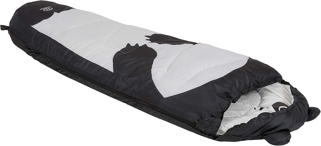 K New Highlander Kinder-Schlafsack, Unisex, Creature Schwarz/Panda, Schwarz/Panda