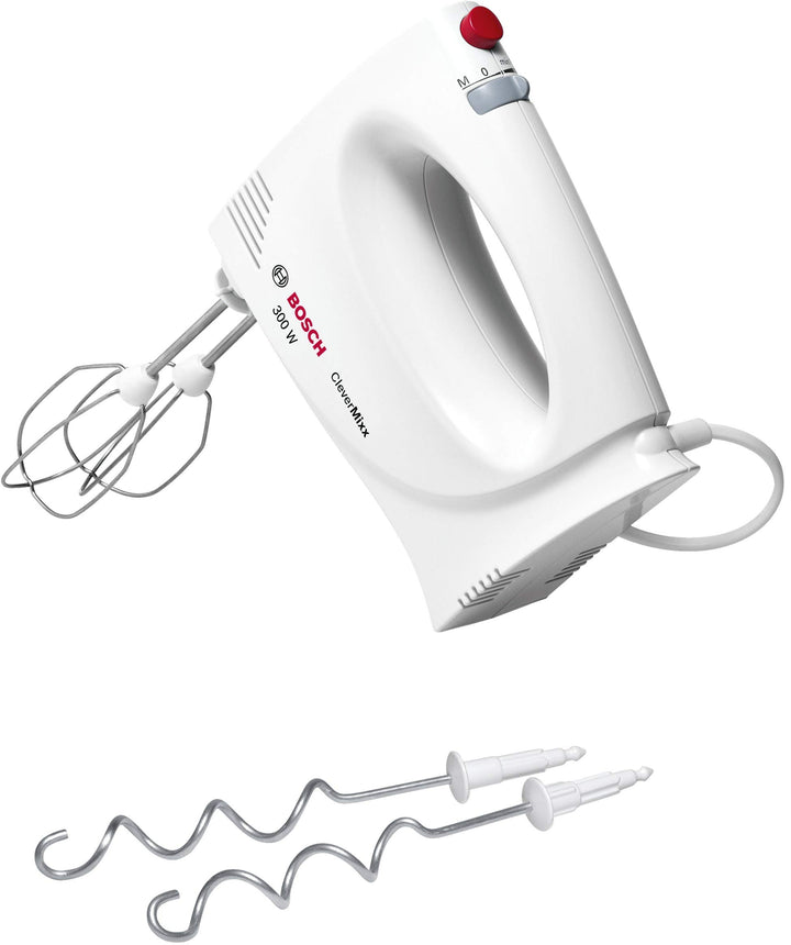 Bosch Hausgeräte MFQ3010 Handrührer 300W, 2 Geschwindigkeitsstufen, weiss 22,5 cm l x 10 cm w x 16 c