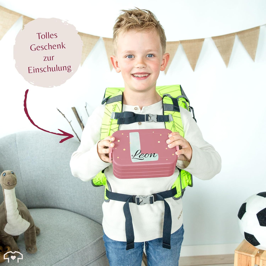 Kinder Bento Box Midi Lunchbox Mepal Bentobox - Initialen Buchstabe - Personalisierbare Brotdose mit