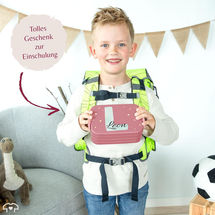 Kinder Bento Box Midi Lunchbox Mepal Bentobox - Initialen Buchstabe - Personalisierbare Brotdose mit